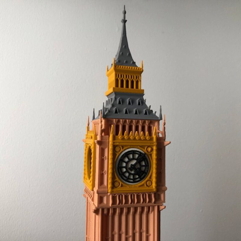 Big Ben Elizabeth Çift Renkli Kule