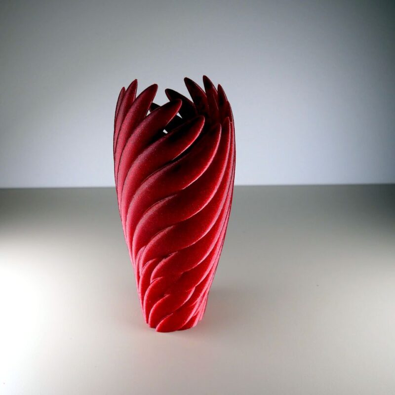 Dokunaçlı Spiral Vazo 18 cm