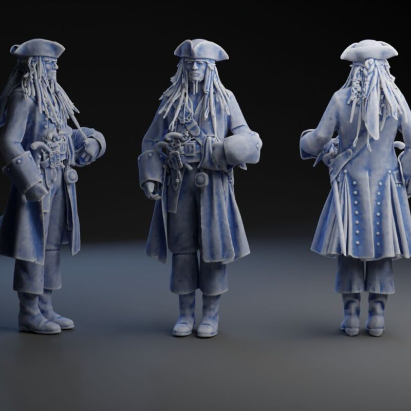 Karayip Korsanları Ünlü Kaptan Jack Sparrow Tam Boy Figür 20 cm