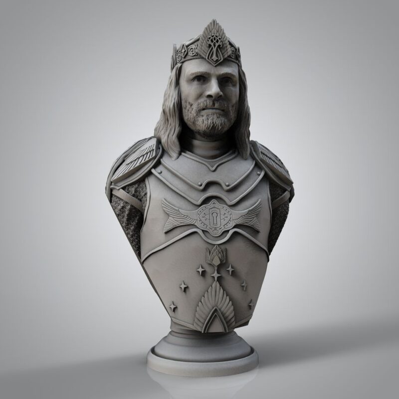 Orta Dünya Destanı Kral Aragorn Büstü 13 cm