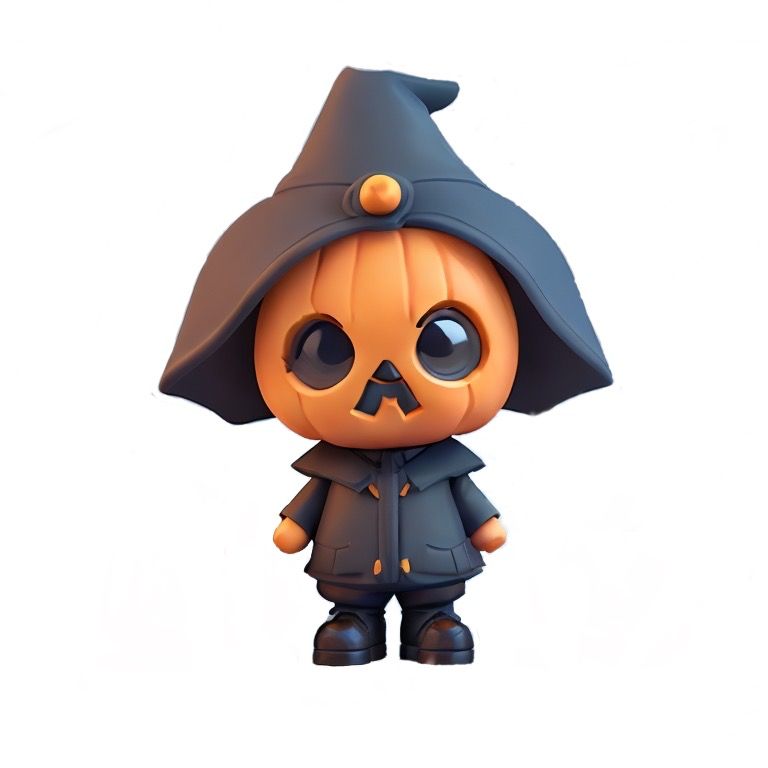 Sevimli Jack-o-Lantern Figürü 8 cm