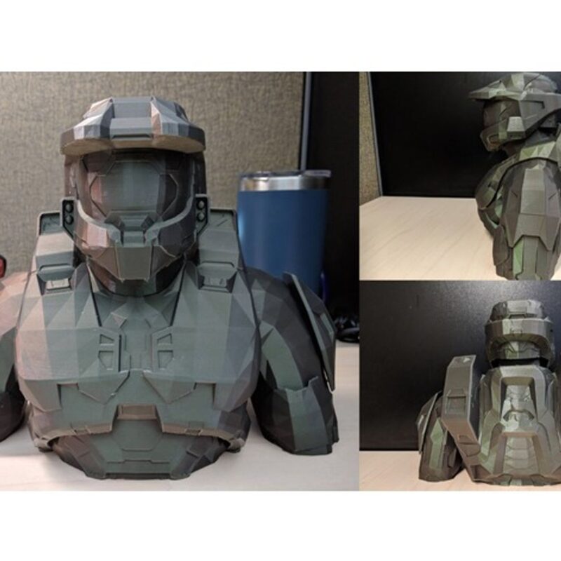 Savaşçı Master Chief Büstü 12 cm