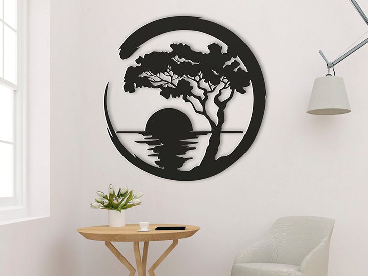 Décoration Murale Arbre Bonsai 21 cm