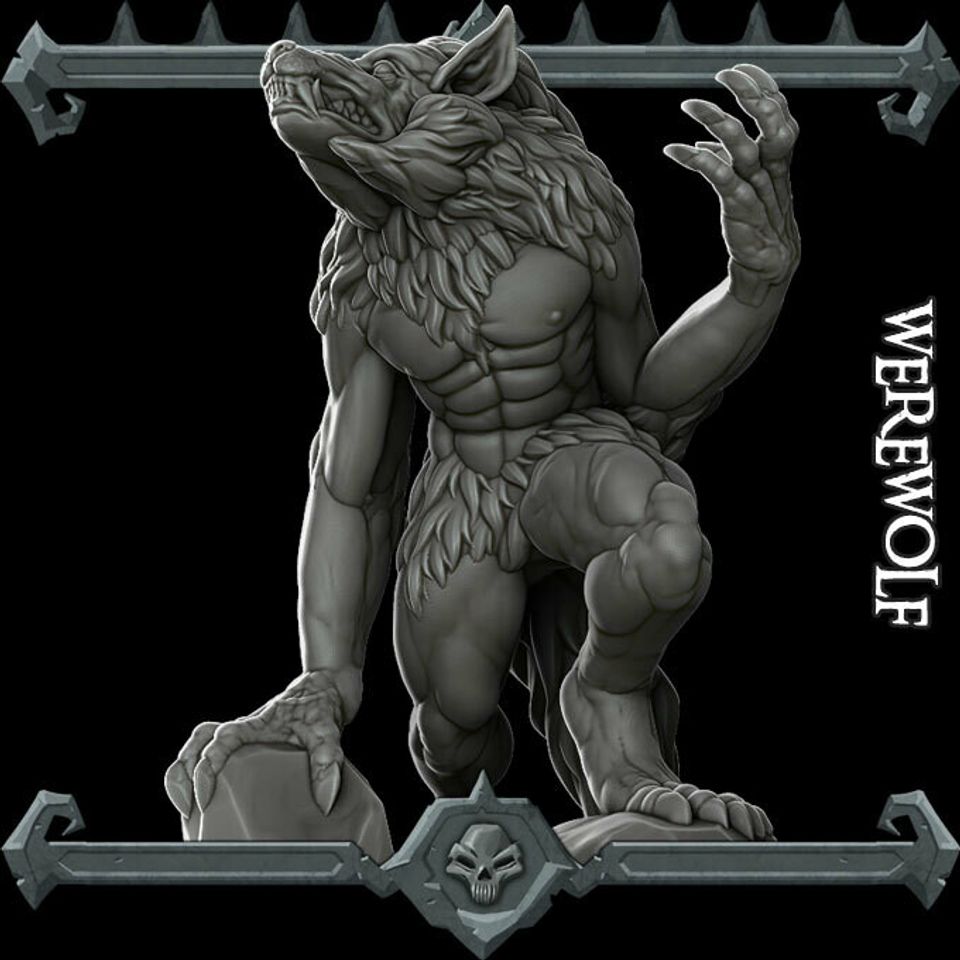 Transforming Werewolf Decor 12 cm