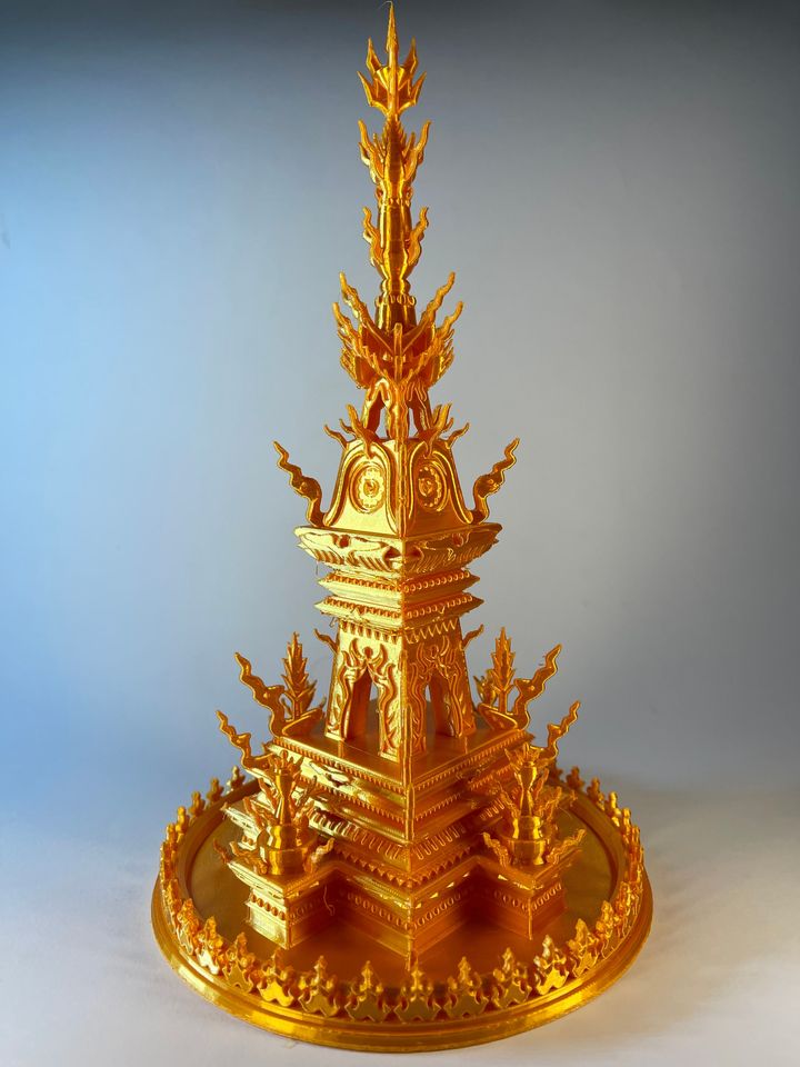 Tayland Chiang-Rai Saat Kulesi Dekoru 18 cm