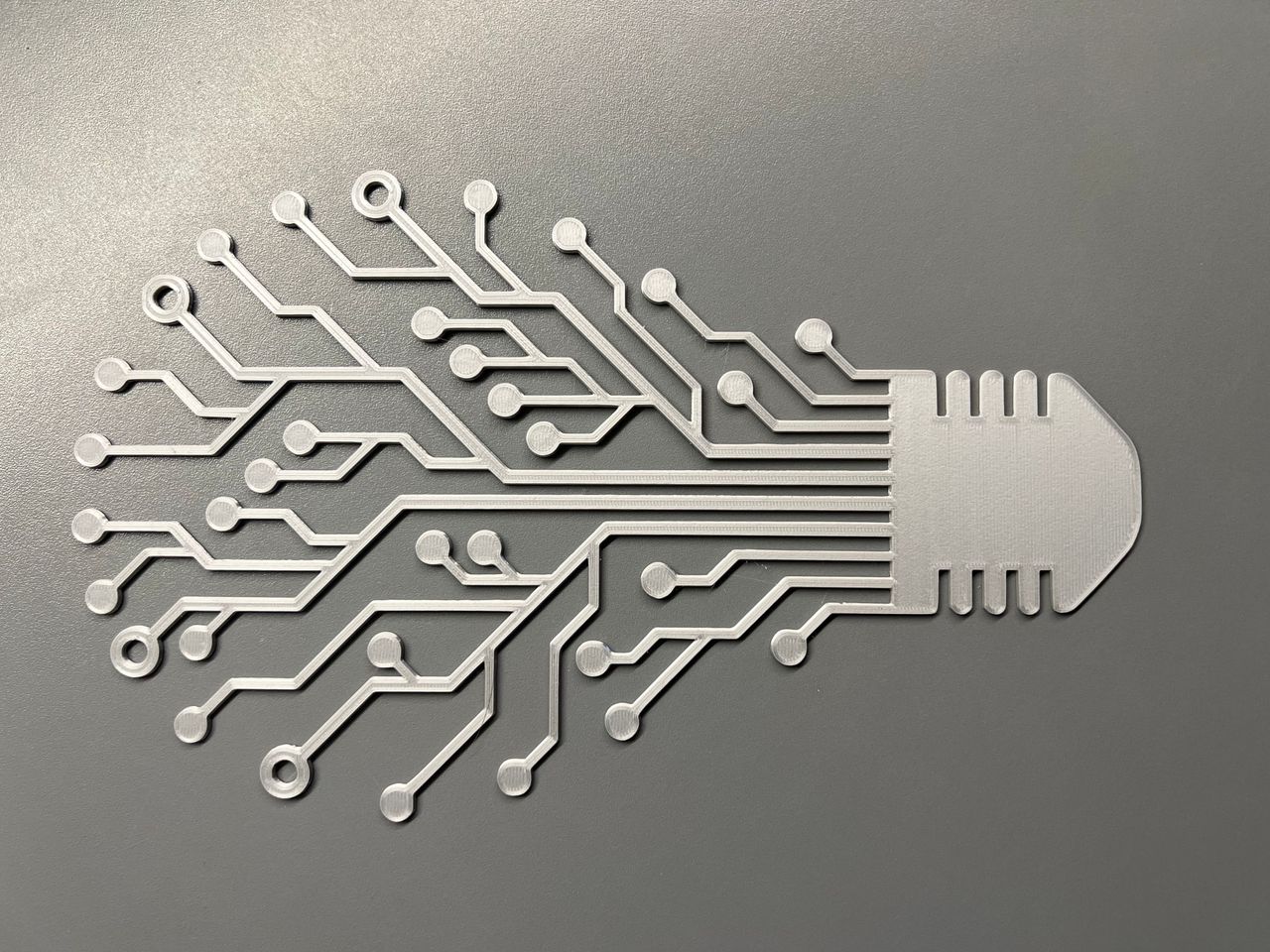Elektronische Glühbirnen-Muster Wanddeko 30 cm