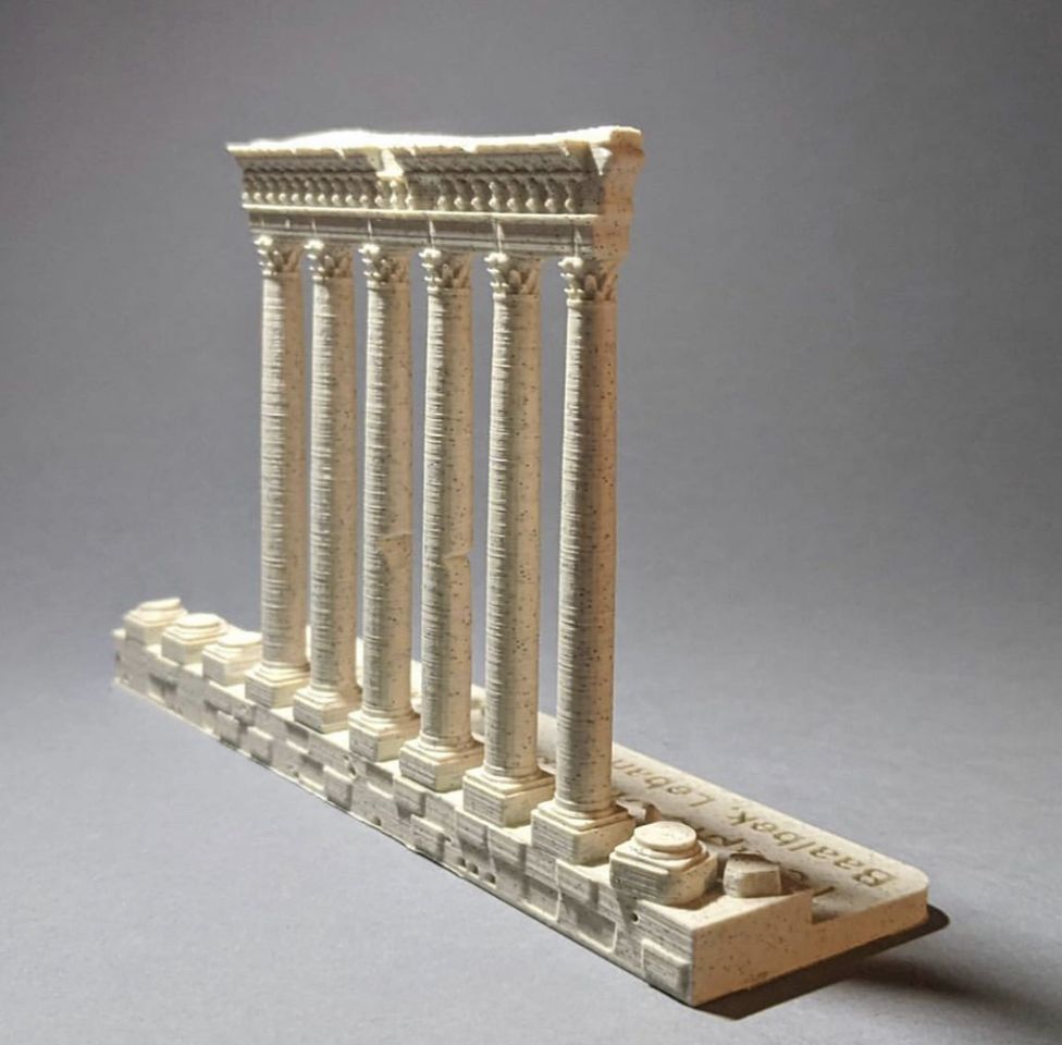 Lübnan Baalbek Jüpiter Tapınağı Dekoru 20 cm