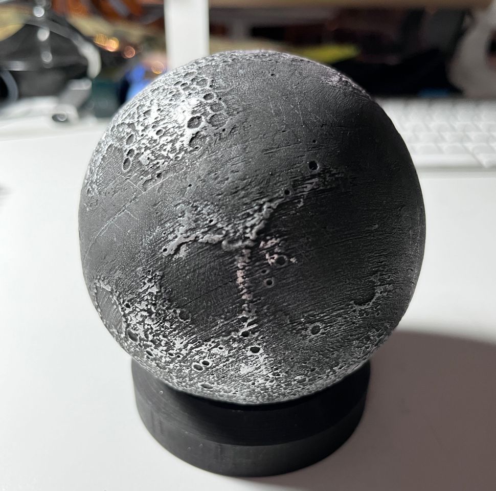 Detailed and Textured Moon Decor 16 cm