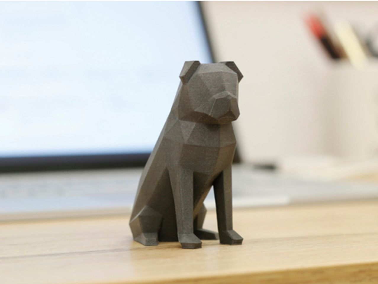 Poli Şeklinde Pug Köpeği Dekoru 14 cm