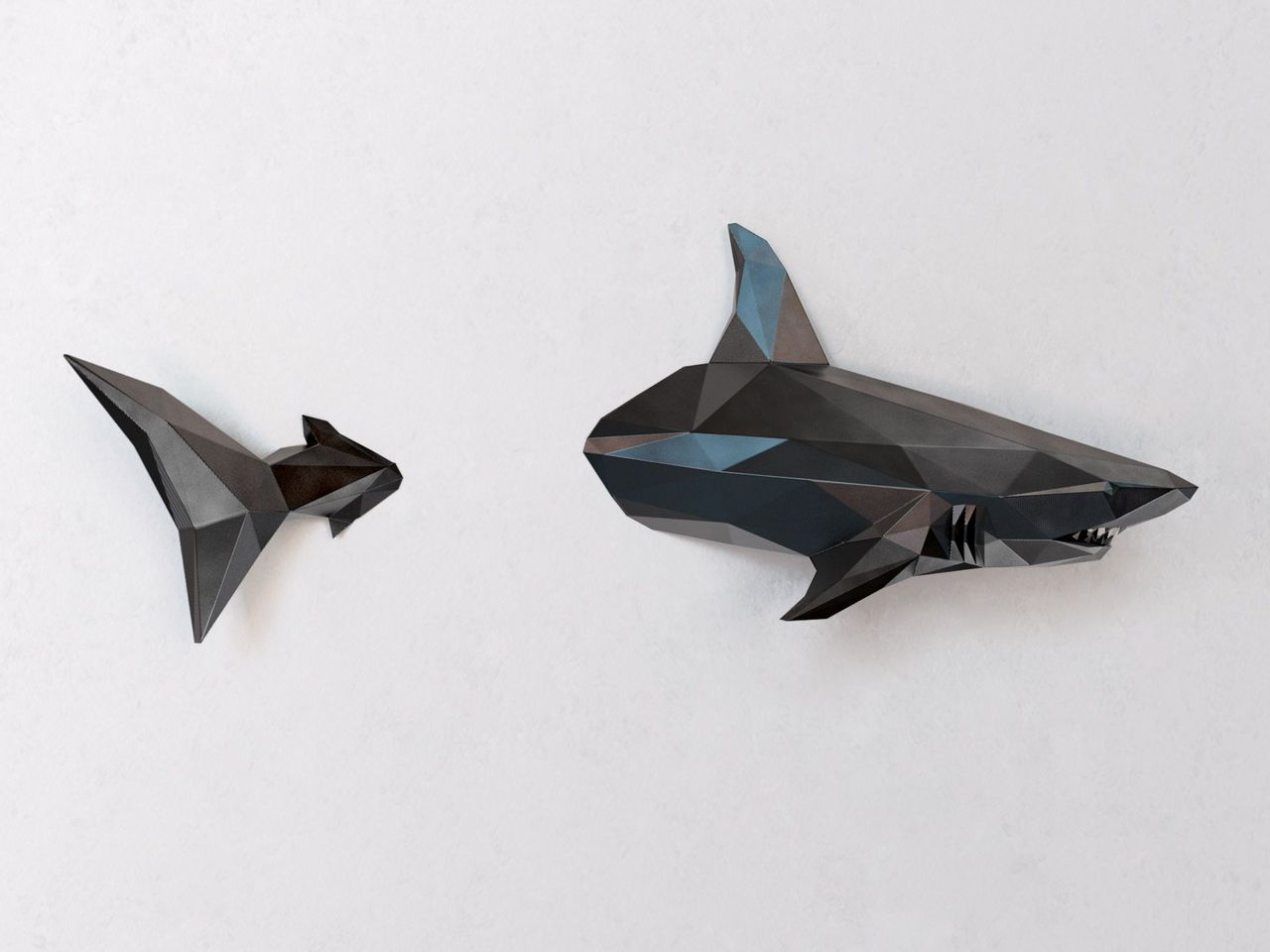 Décoration Murale Requin Poli à Motifs 20 cm