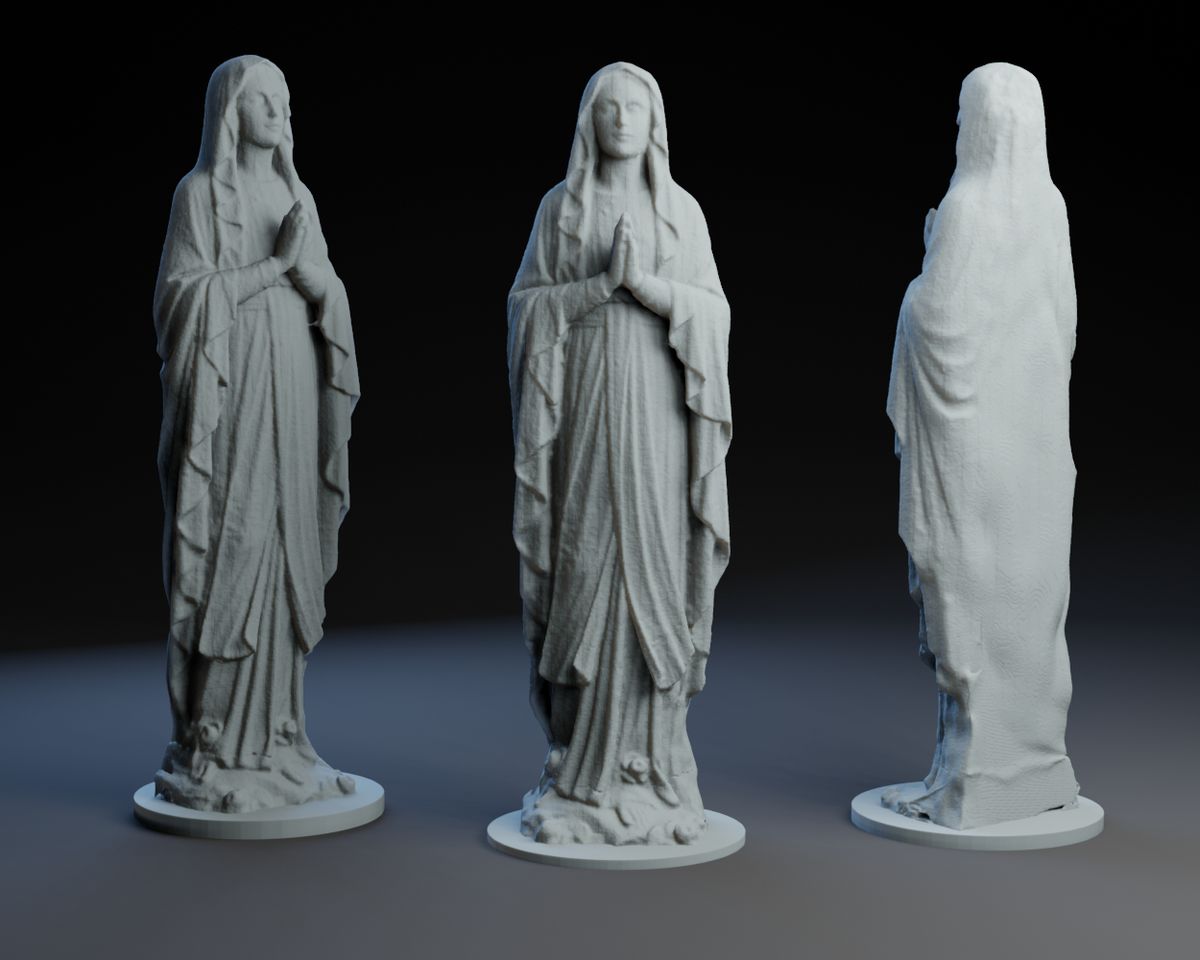 Statue détaillée de la Vierge Marie 15 cm