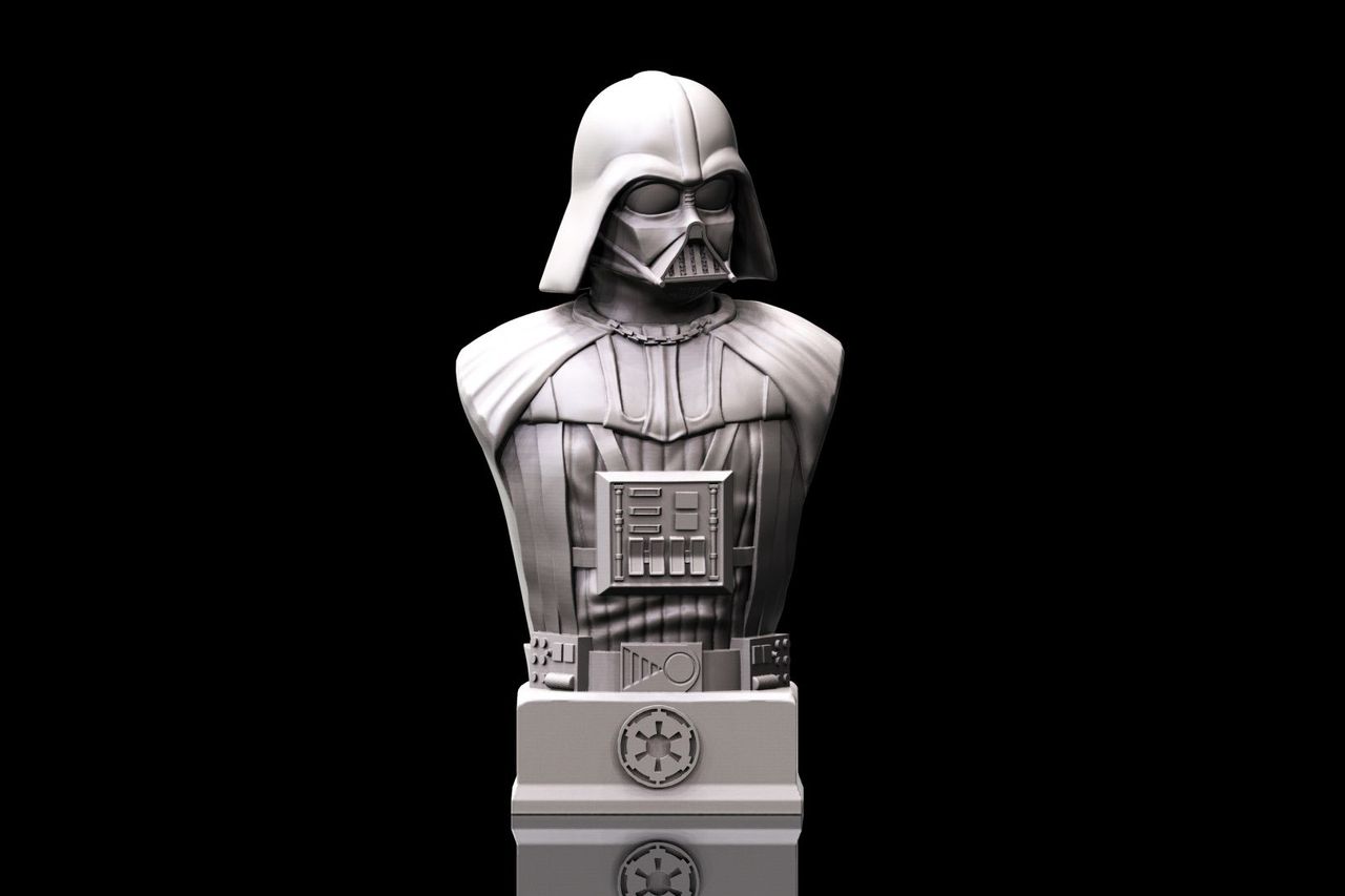Detailed Space Wars Star Wars Darth Vader Bust 15 cm