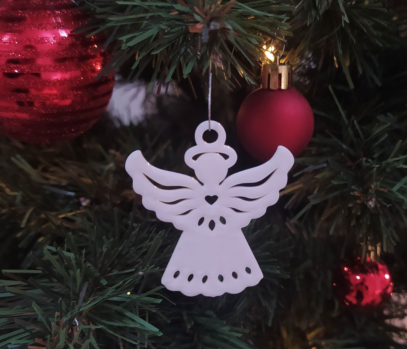 7 Stück Weihnachtsengel Baumdeko 9 cm