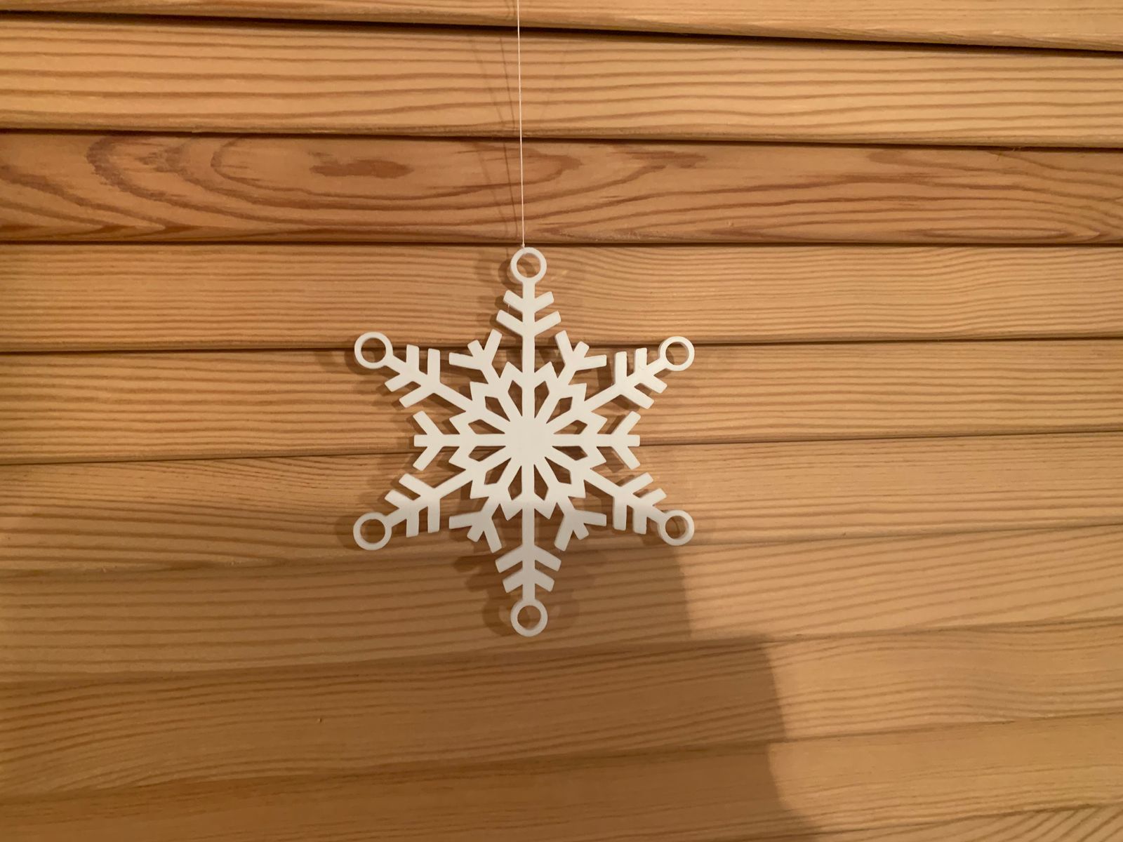 10 Stück Hängende Weihnachts-Schneeflocke 8 cm