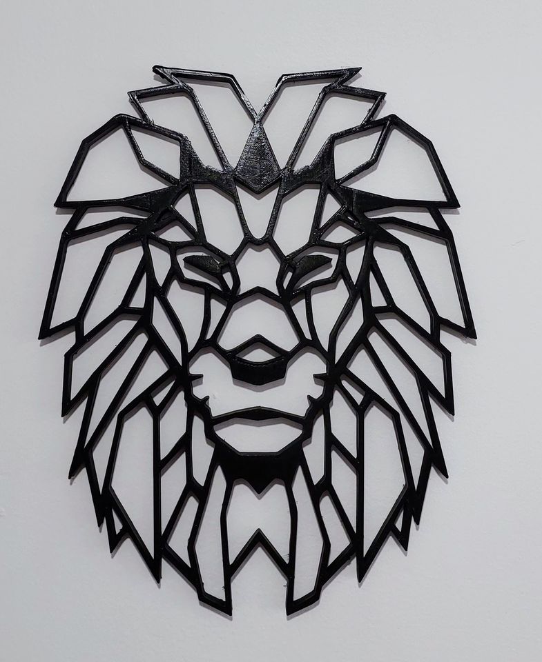 Dekorative Löwenkopf Wanddekoration 10 cm