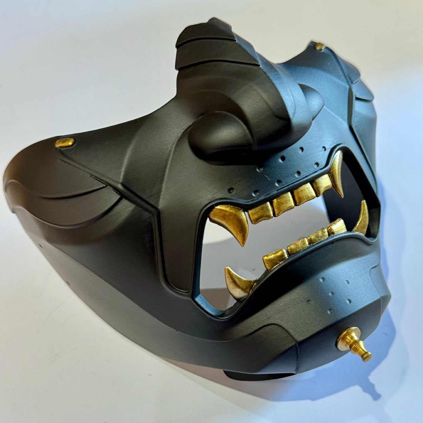 Wearable Size Eastern Warrior Ghost Mask 16 cm