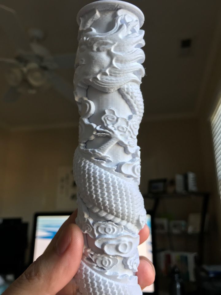 Ejderha Sütunu Dekoru 24 cm