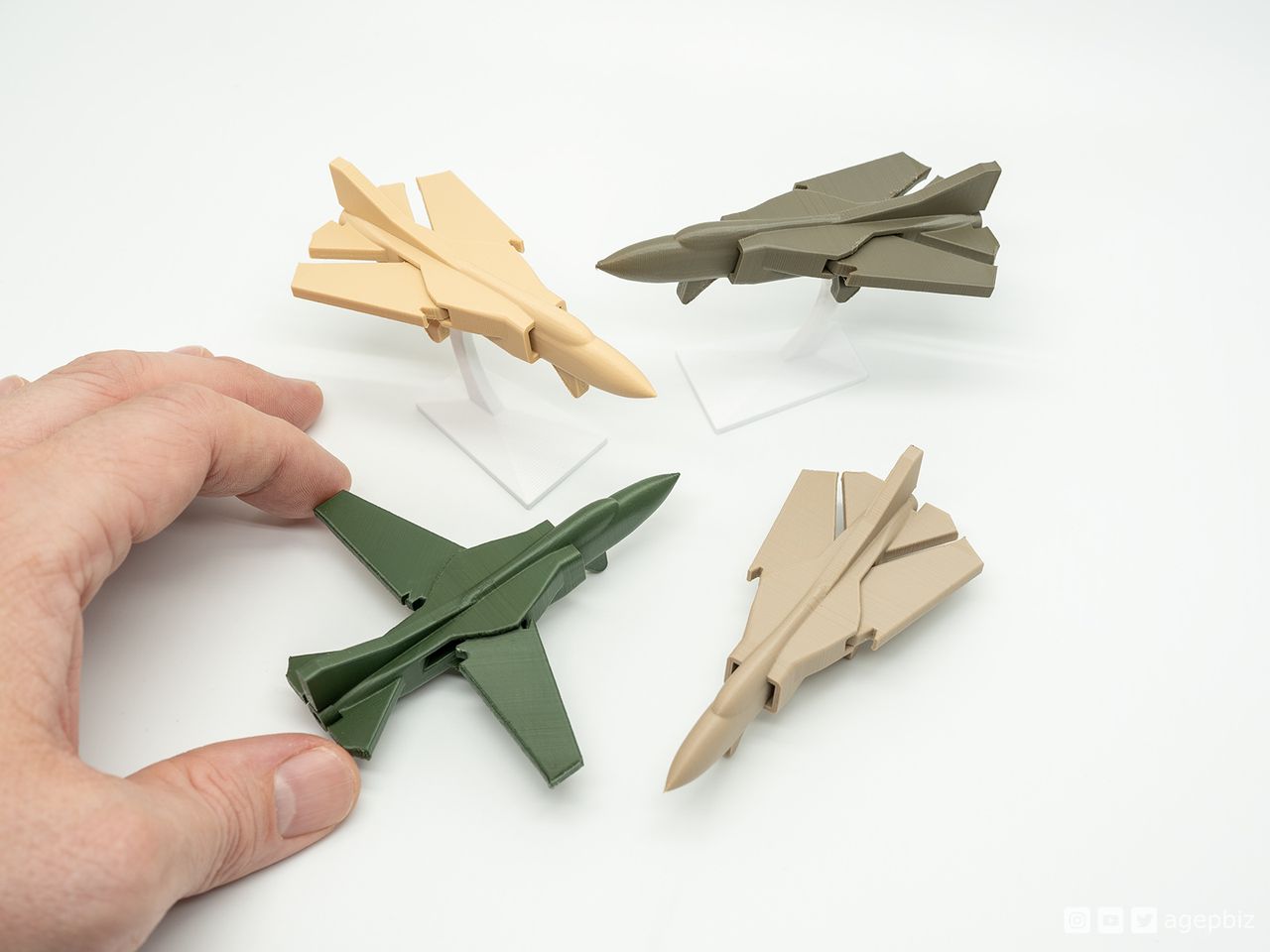 Jet Fighter Plane Decor 13 cm