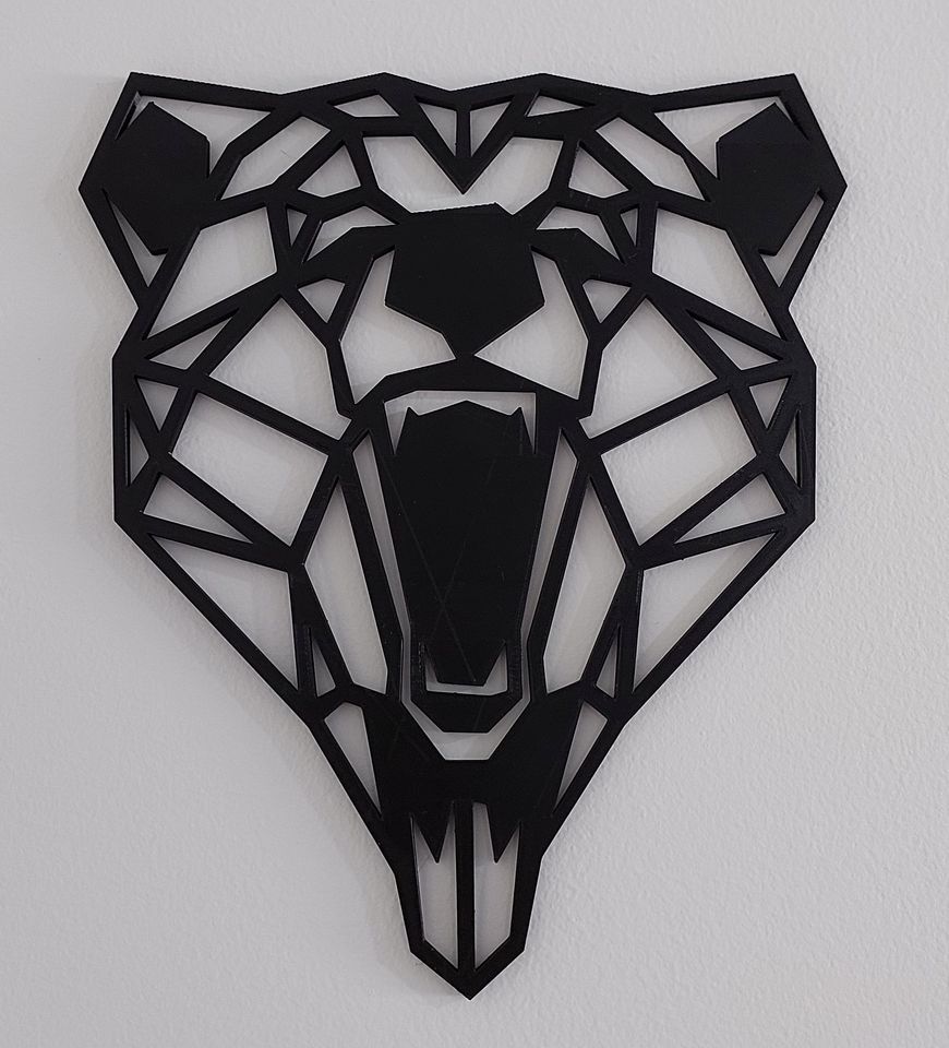 Decorative Bear Head Wall Decor 10 cm