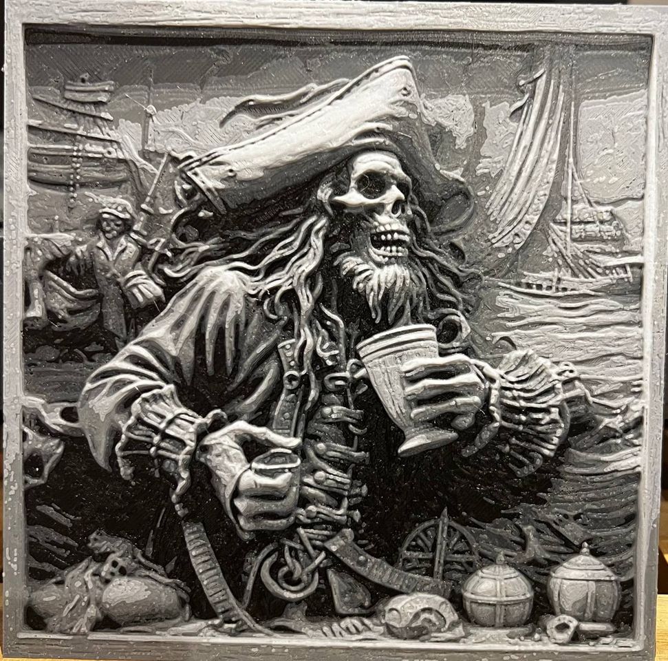 Décoration Pirate Immortel dans un Cadre 30 cm