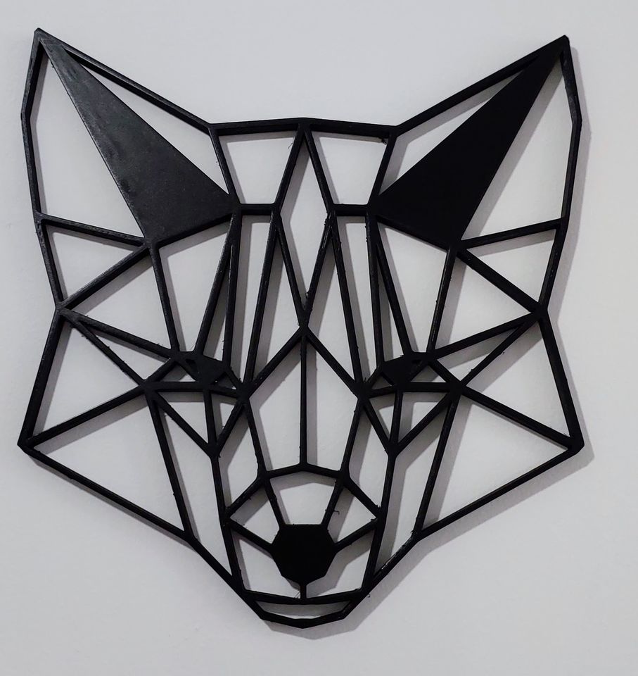 Dekorative Fuchs-Kopf Wanddekoration 10 cm