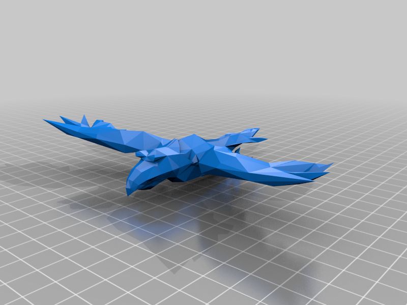 Poli-förmige fliegende Krähen-Dekoration 16 cm