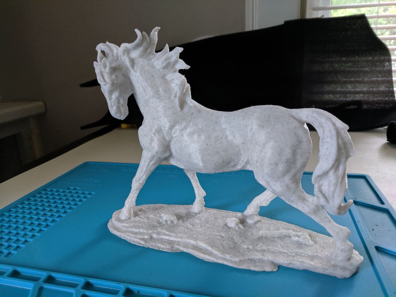 Decoración de Caballo de Mármol 19 cm