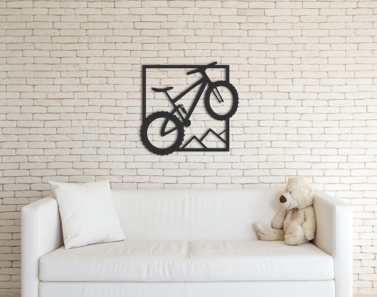 Bicycle and Life Wall Decor 10 cm