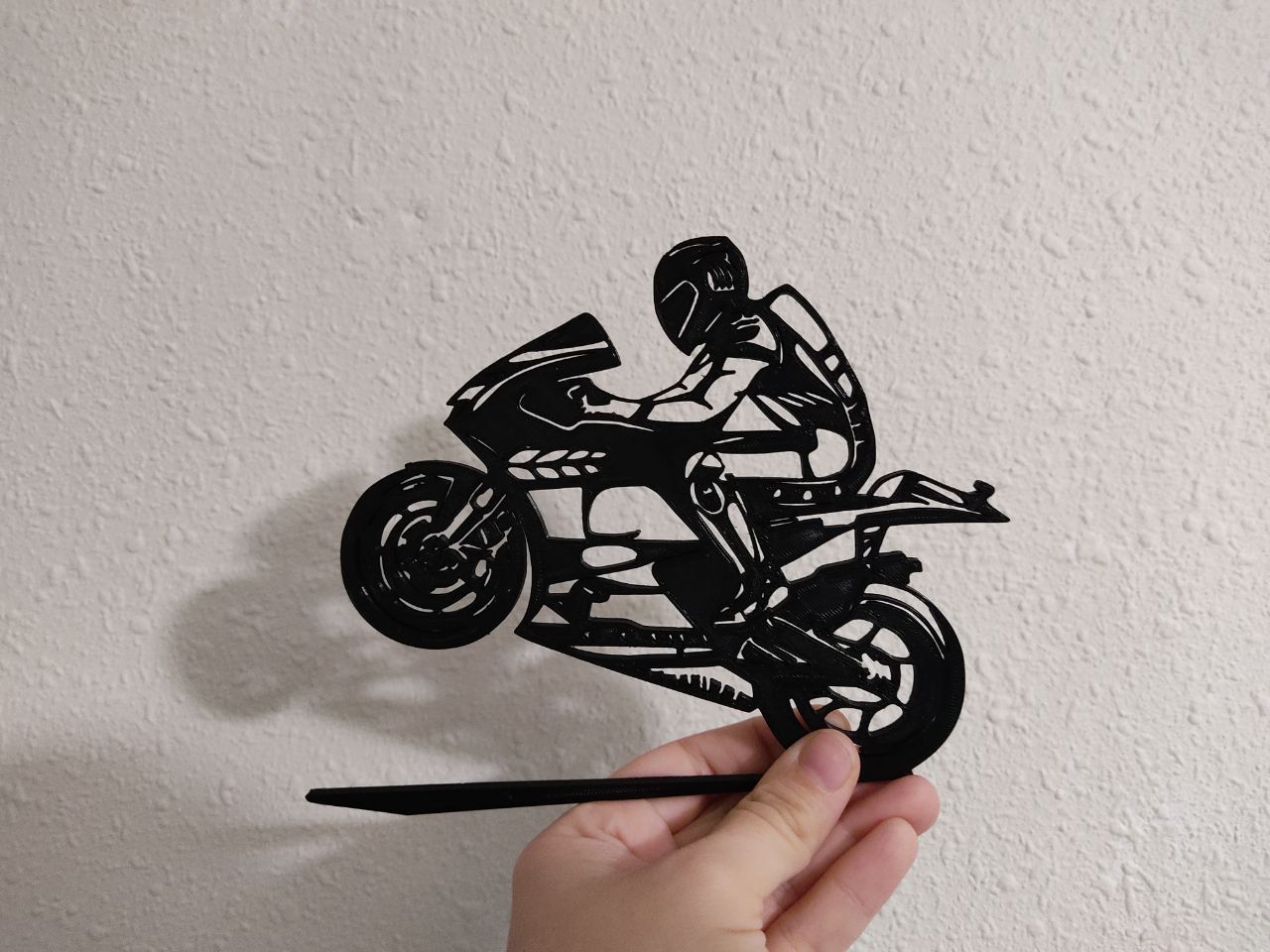 Cooles Motorrad Wanddekor 10 cm