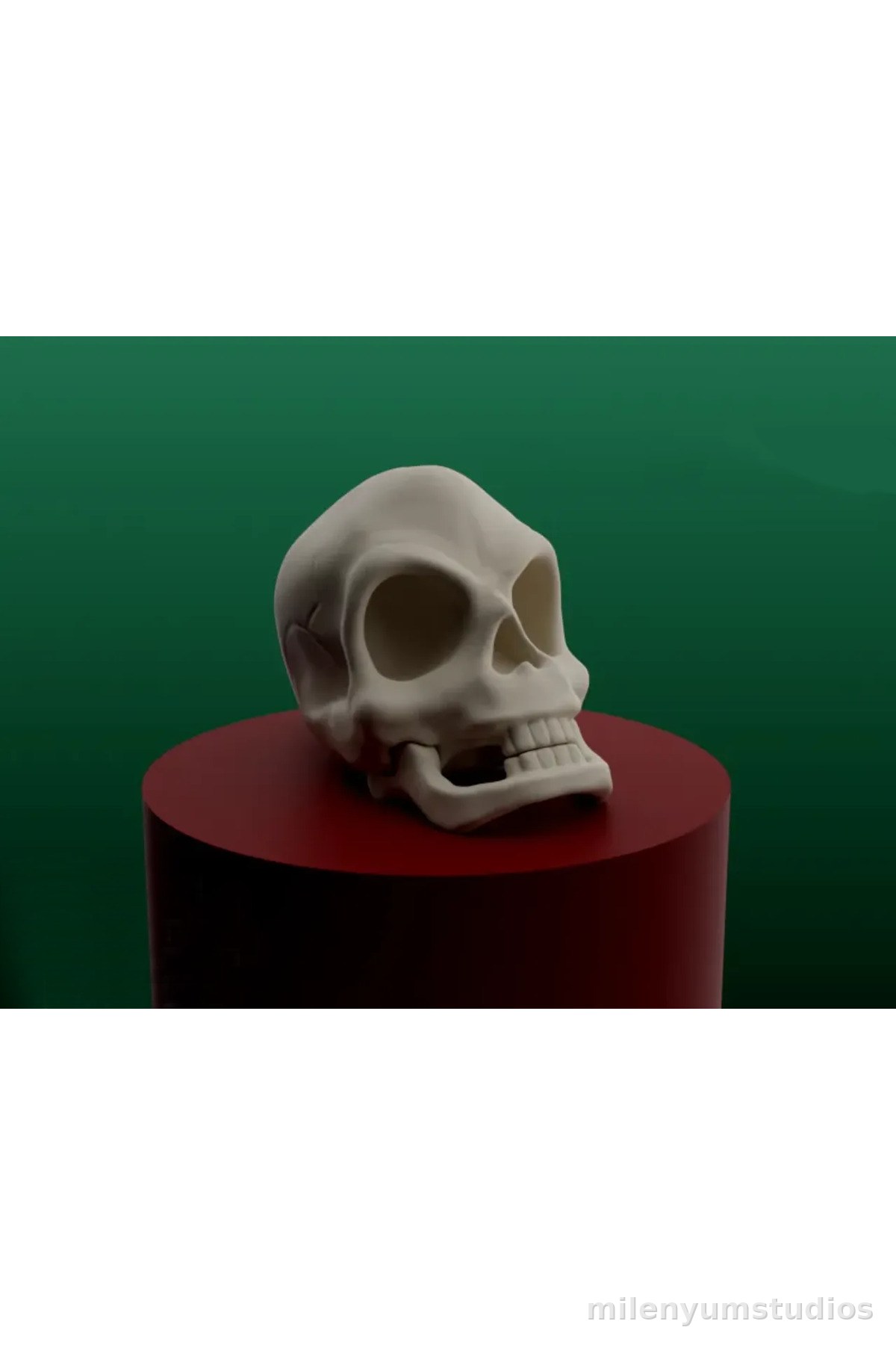 Sade Kurukafa Kafatası Dekoru 18 cm