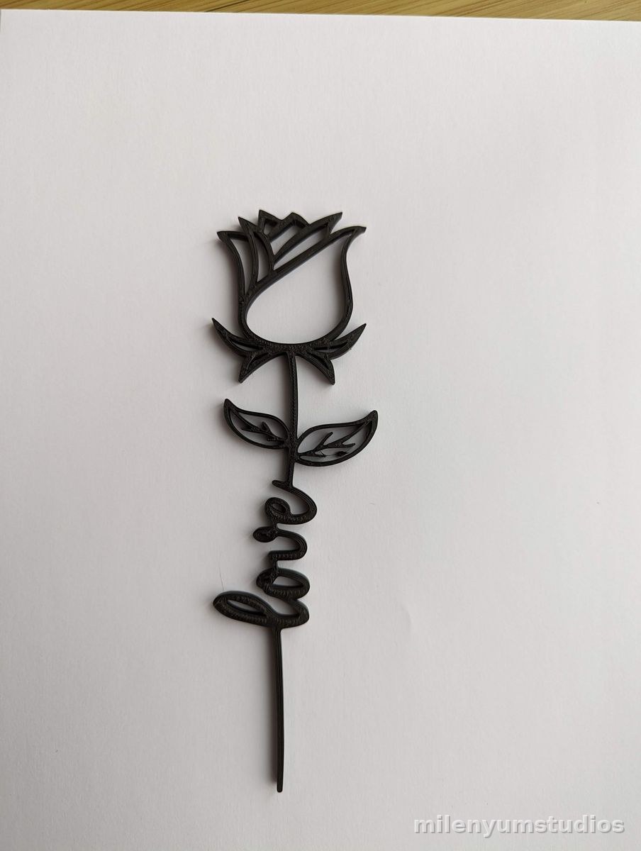Decoración de Rosa de Pared 10 cm
