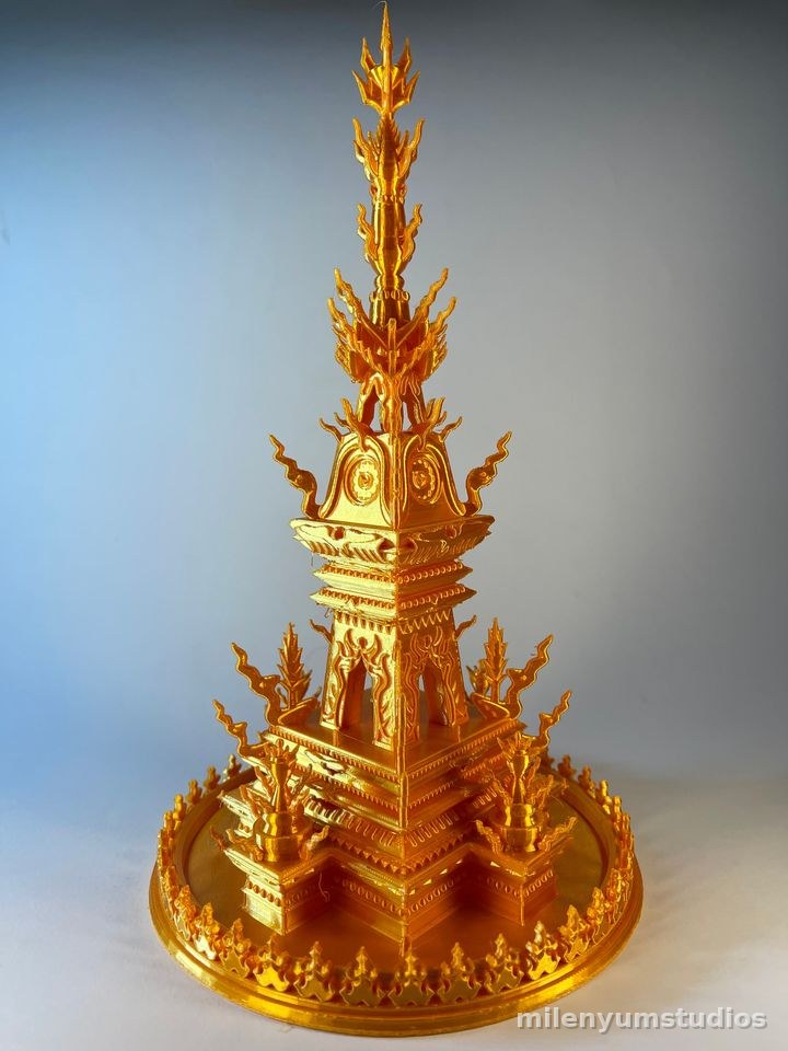 Thailand Chiang-Rai Clock Tower Decor 18 cm