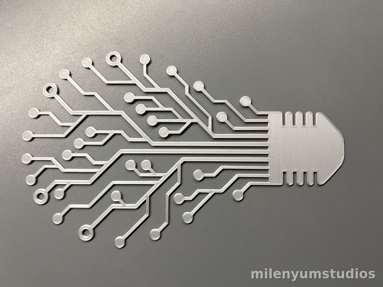Décoration Murale Motif Ampoule Électronique 30 cm