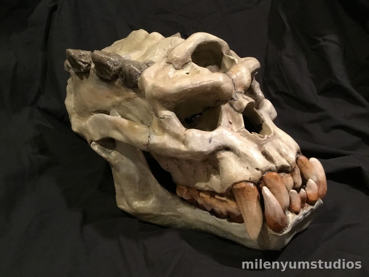 Decoración de Calavera de Troll Envejecida 17 cm