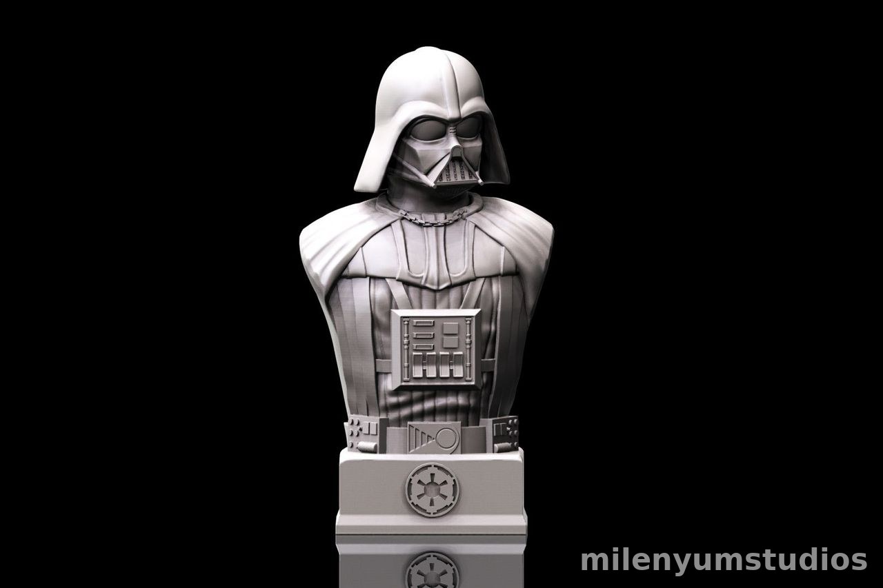 Detaylı Uzay Savaşları Yıldız Savaşları Darth Vader Büstü 15 cm