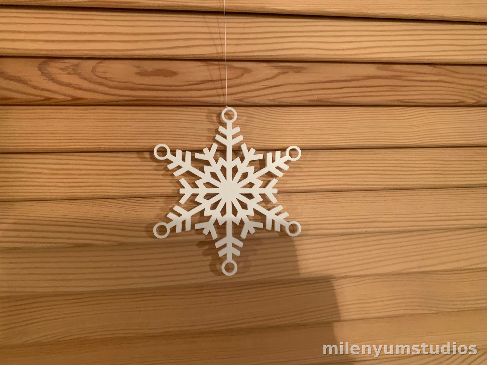 10 Adet Asılabilir Yılbaşı Kar Tanesi 8 cm