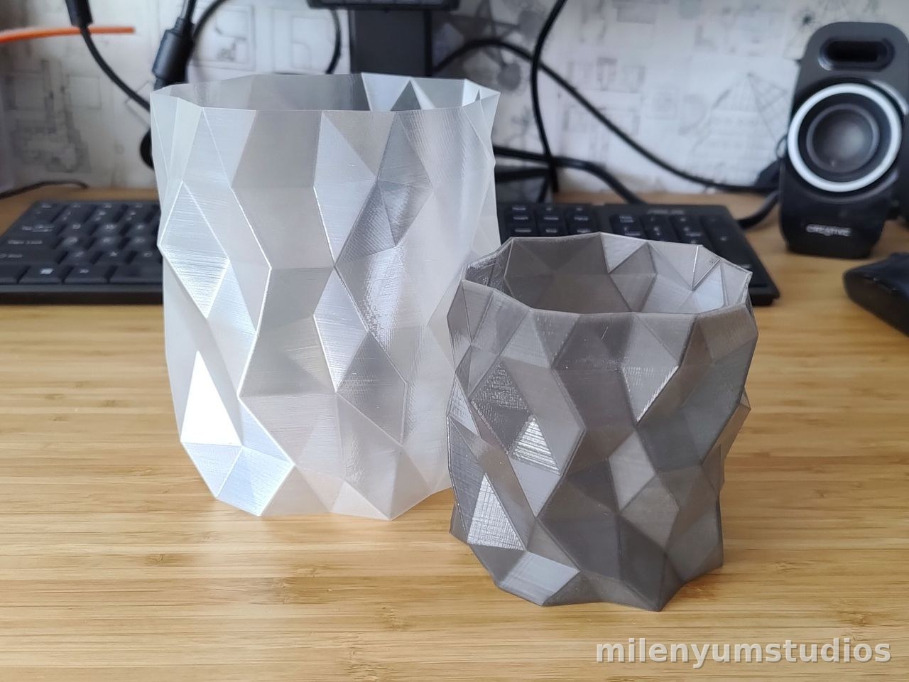 Vase à Motifs Poli 15 cm
