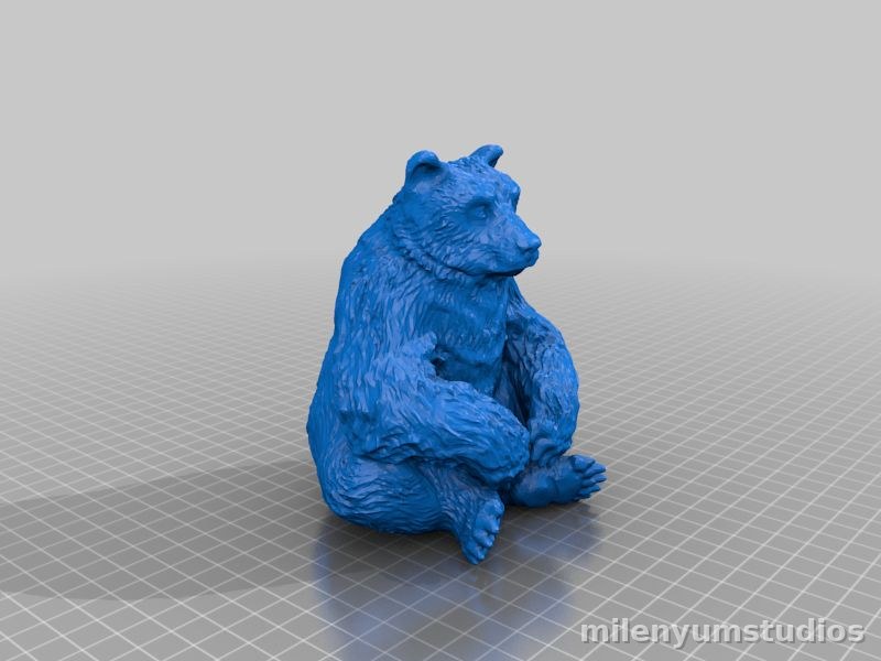 Decoración de Oso en Meditación 15 cm