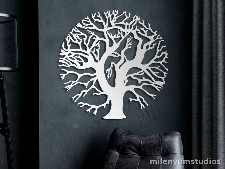 Wall Decoration with Tree Branches 30 cm